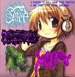 Groovy Porno Grind For The Gentlemen's : 4 Reason to Pull Down Your Panties - 4 Way Porn Gore Grind Gangbang